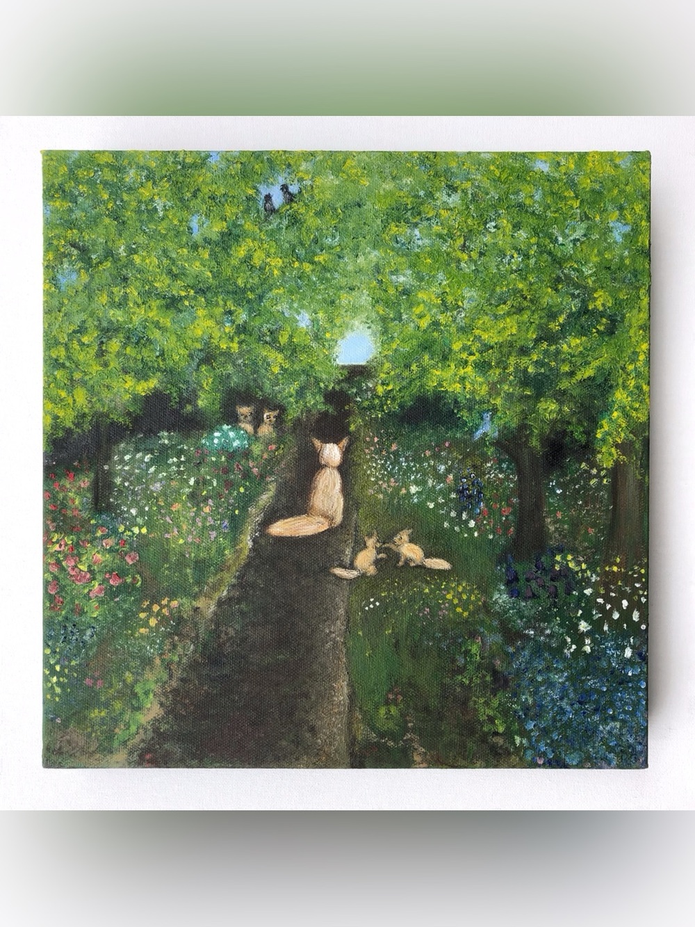 Mama’s Not Looking Oil Painting Signed Original Art Gallery Wrapped Canvas